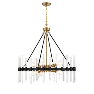 Santiago   - 8 Light Pendant In Mid-Century Modern Style-30.5 Inches Tall and 30 Inches Wide