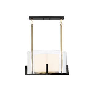 Eaton - 1 Light Pendant In Contemporary Style-9 Inches Tall And 17 Inches Wide