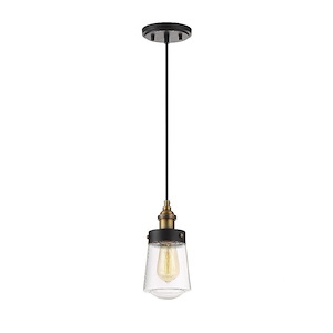 1 Light Mini Pendant-Industrial Style with Vintage and Contemporary Inspirations-39.75 inches tall by 4.75 inches wide