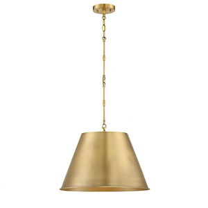 1 Light Pendant-Traditional Style with Transitional and Contemporary Inspirations-12.5 inches tall by 18.25 inches wide