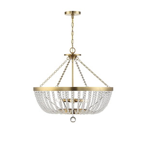 6 Light Pendant-Traditional Style with Glam and Transitional Inspirations-23.5 inches tall by 26 inches wide - 929637