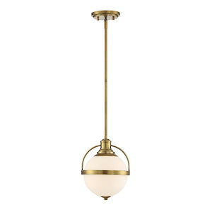 1 Light Pendant-Transitional Style with Mid-Century Modern and Bohemian Inspirations-11.5 inches tall by 8.75 inches wide