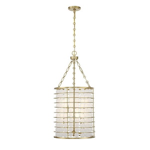 Byron - 6 Light Pendant In Mid-Century Modern Style-34.5 Inches Tall and 16 Inches Wide