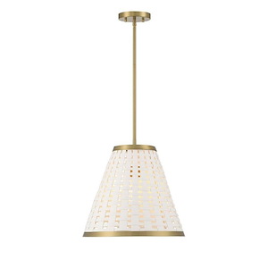 Aster - 1 Light Pendant In Mid-Century Modern Style-14.75 Inches Tall and 16 Inches Wide