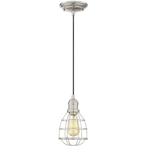 1 Light Mini-Pendant-Industrial Style with Rustic and Farmhouse Inspirations-8 inches tall by 5.5 inches wide - 1217335