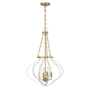 Mercer - 4 Light Pendant-32 Inch Tall and 20 Inch Wide