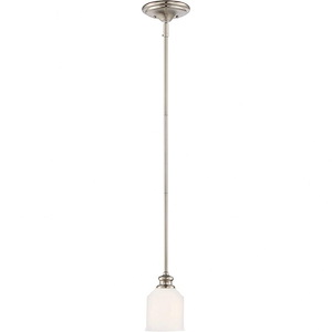 1 Light Mini Pendant-Traditional Style with Transitional Inspirations-39 inches tall by 5 inches wide - 477863
