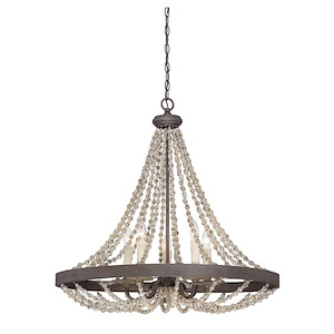 5 Light Pendant-Traditional Style with Country French and Farmhouse Inspirations-30 inches tall by 30 inches wide