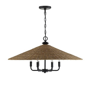 6 Light Pendant-14.63 inches tall by 30 inches wide