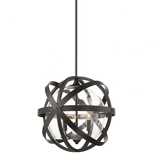 3 Light Outdoor Pendant-Modern Farmhouse Style with Rustic and Transitional Inspirations-16.57 inches tall by 17.05 inches wide