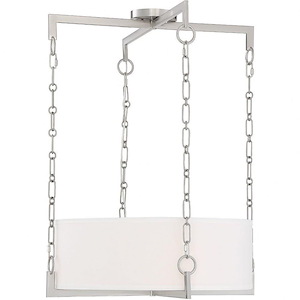 4 Light Pendant-Transitional Style with Contemporary and Farmhouse Inspirations-8 inches tall by 21.75 inches wide