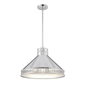 Seagram - 3 Light Pendant In Vintage Style-14 Inches Tall and 20 Inches Wide