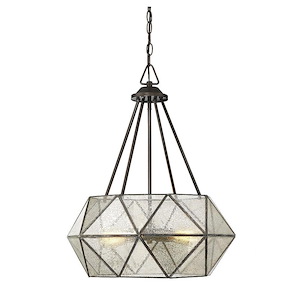4 Light Pendant-Industrial Style with Contemporary and Rustic Inspirations-25.13 inches tall by 20.13 inches wide - 600254