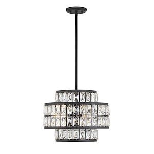 Renzo - 3 Light Pendant In Glam Style-12 Inches Tall and 16 Inches Wide