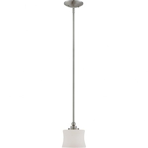 1 Light Mini-Pendant-Traditional Style with Transitional Inspirations-9.5 inches tall by 6 inches wide