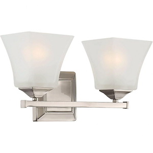 2 Light Bath Bar-Modern Style with Contemporary and Transitional Inspirations-7.75 inches tall by 14.63 inches wide