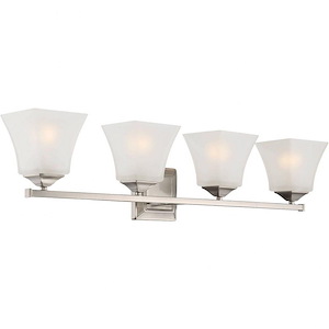 4 Light Bath Bar-Modern Style with Contemporary and Transitional Inspirations-7.75 inches tall by 33.5 inches wide