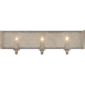 3 Light Bath Bar-Shabby Chic Style with Transitional and Contemporary Inspirations-7 inches tall by 24 inches wide - 1151970