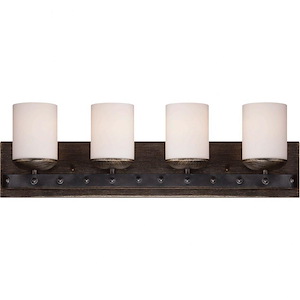 4 Light Bath Bar-Traditional Style with Country French and Rustic Inspirations-8.5 inches tall by 28 inches wide - 1145329