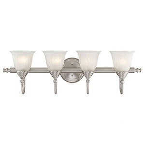 4 Light Bath Bar-Traditional Style with Transitional Inspirations-9 inches tall by 31 inches wide - 97027