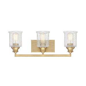 3 Light Bath Vanity-Transitional Style with Vintage and Traditional Inspirations-8.75 inches tall by 24 inches wide