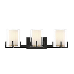 Eaton - 3 Light Bath Vanity In Contemporary Style-7.5 Inches Tall And 24 Inches Wide - 1217381