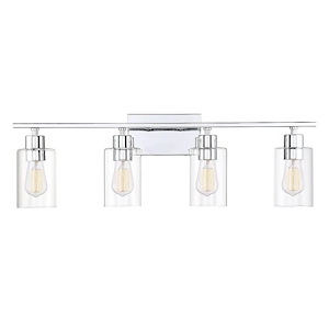 4 Light Bath Bar-Transitional Style with Contemporary and Modern Inspirations-9.75 inches tall by 30.88 inches wide - 820599