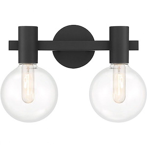 Wright - 2 Light Bath Vanity In Modern Style-10 Inches Tall and 15.5 Inches Wide - 1279423