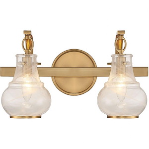 Adams - 2 Light Bath Vanity In Modern Style-8.75 Inches Tall and 15.5 Inches Wide - 1279432