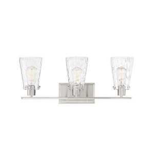 3 Light Bath Vanity-Transitional Style with Modern and Contemporary Inspirations-9.25 inches tall by 23.75 inches wide