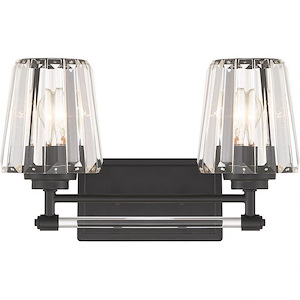 Garnet - 2 Light Bath Vanity In Glam Style-9.5 Inches Tall and 16 Inches Wide