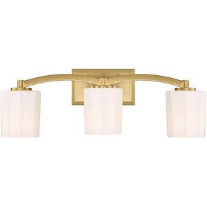 Whitney - 3 Light Bath Vanity In Vintage Style-8 Inches Tall and 24 Inches Wide