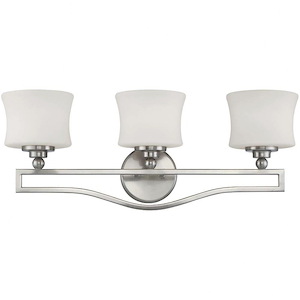 3 Light Bath Bar-Contemporary Style with Transitional and Inspirations-15.5 inches tall by 25.75 inches wide
