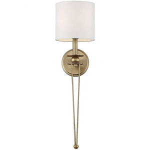 1 Light Wall Sconce-Vintage Style with Mid-Century Modern and Transitional Inspirations-26 inches tall by 7 inches wide
