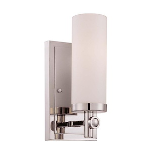 1 Light Wall Sconce-Contemporary Style with Transitional and Modern Inspirations-9.63 inches tall by 4.5 inches wide
