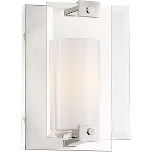 1 Light Wall Sconce-Modern Style with Contemporary and Scandinavian Inspirations-10.25 inches tall by 6.5 inches wide