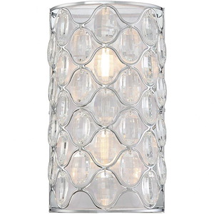 2 Light Wall Sconce-Transitional Style with Modern and Contemporary Inspirations-16 inches tall by 9 inches wide