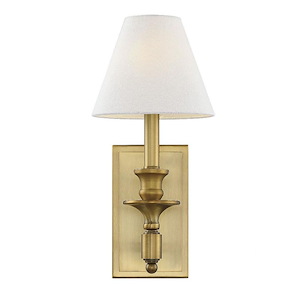 1 Light Wall Sconce-Traditional Style with Transitional and Bohemian Inspirations-15 inches tall by 6.9 inches wide