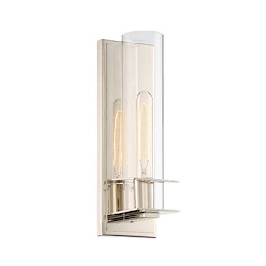 1 Light Wall Sconce-Transitional Style with Industrial and Contemporary Inspirations-14 inches tall by 4.5 inches wide