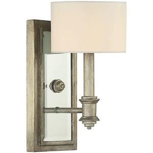 1 Light Wall Sconce-Contemporary Style with Transitional Inspirations-10.63 inches tall by 6 inches wide