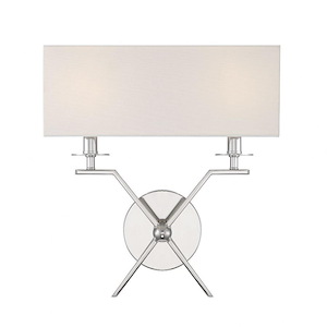 Arondale - 2 Light Wall Sconce In Modern Style-15 Inches Tall and 14 Inches Wide