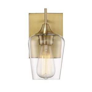 1 Light Wall Sconce-Contemporary Style with Transitional and Bohemian Inspirations-9.5 inches tall by 4.75 inches wide - 688659