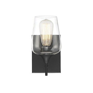 1 Light Wall Sconce-Contemporary Style with Transitional and Bohemian Inspirations-9.5 inches tall by 4.75 inches wide