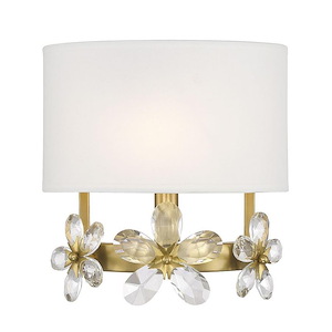 Dahlia - 1 Light Wall Sconce In Vintage Style-9.25 Inches Tall and 9 Inches Wide