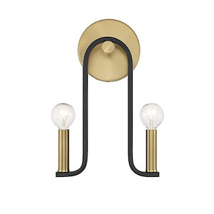 Archway - 2 Light Wall Sconce In Mid-Century Modern Style-12.5 Inches Tall and 9 Inches Wide - 1279471