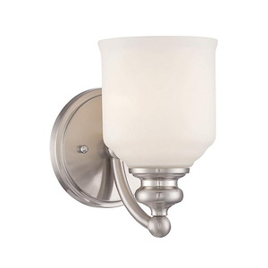 1 Light Wall Sconce-Industrial Style with Transitional Inspirations-7.75 inches tall by 5 inches wide