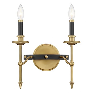 Consulate - 2 Light Wall Sconce-13 Inch Tall and 13 Inch Wide