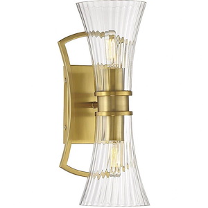 Bennington - 2 Light Wall Sconce In Modern Style-15 Inches Tall and 6.25 Inches Wide