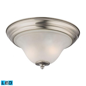Kingston - 19W 2 LED Flush Mount-7 Inches Tall and 13 Inches Wide