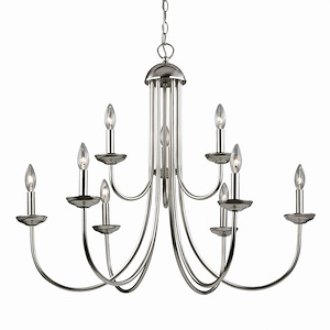 Williamsport - 9 Light Chandelier-29 Inches Tall and 34 Inches Wide